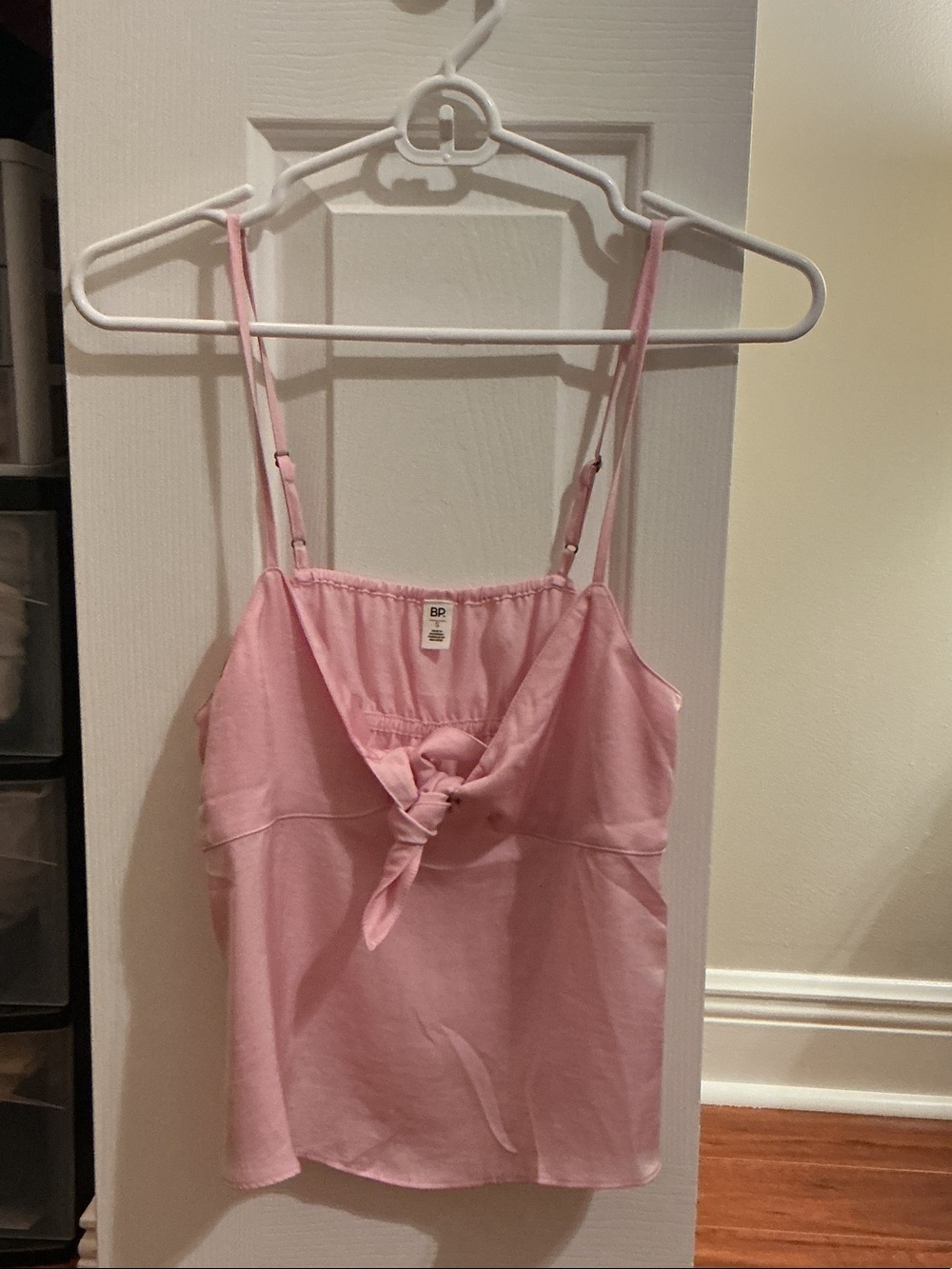 bp Light Pink Tie-Front Cami